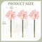 3-Piece Pale Pink Artificial Amaryllis Flowers – 17.3" Silk Faux Amaryllis Stems with 4 Blooms Each for Spring Home Décor, Table Centerpieces, Weddings & Party Arrangements